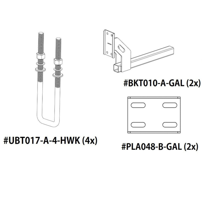 Boat Stone Guard Kit - 4x UBT017, 2x BKT010 & 2x PLA048