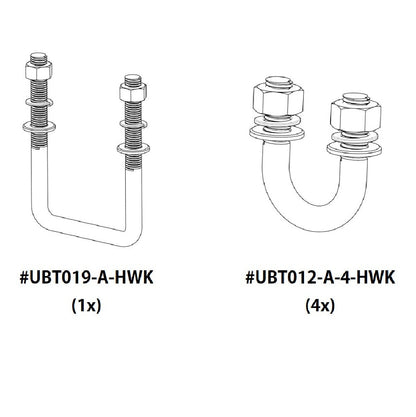 Jetski Stone Guard Kit - 1x UBT019 & 4x UBT012