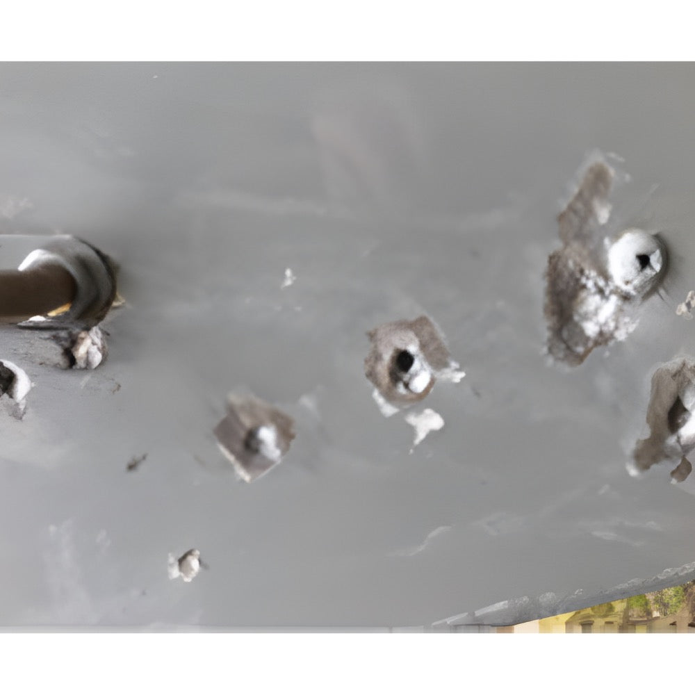 Gelcoat chips from highway gravel